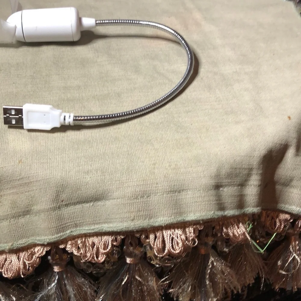 White USB Adapter with Durable Braided Design